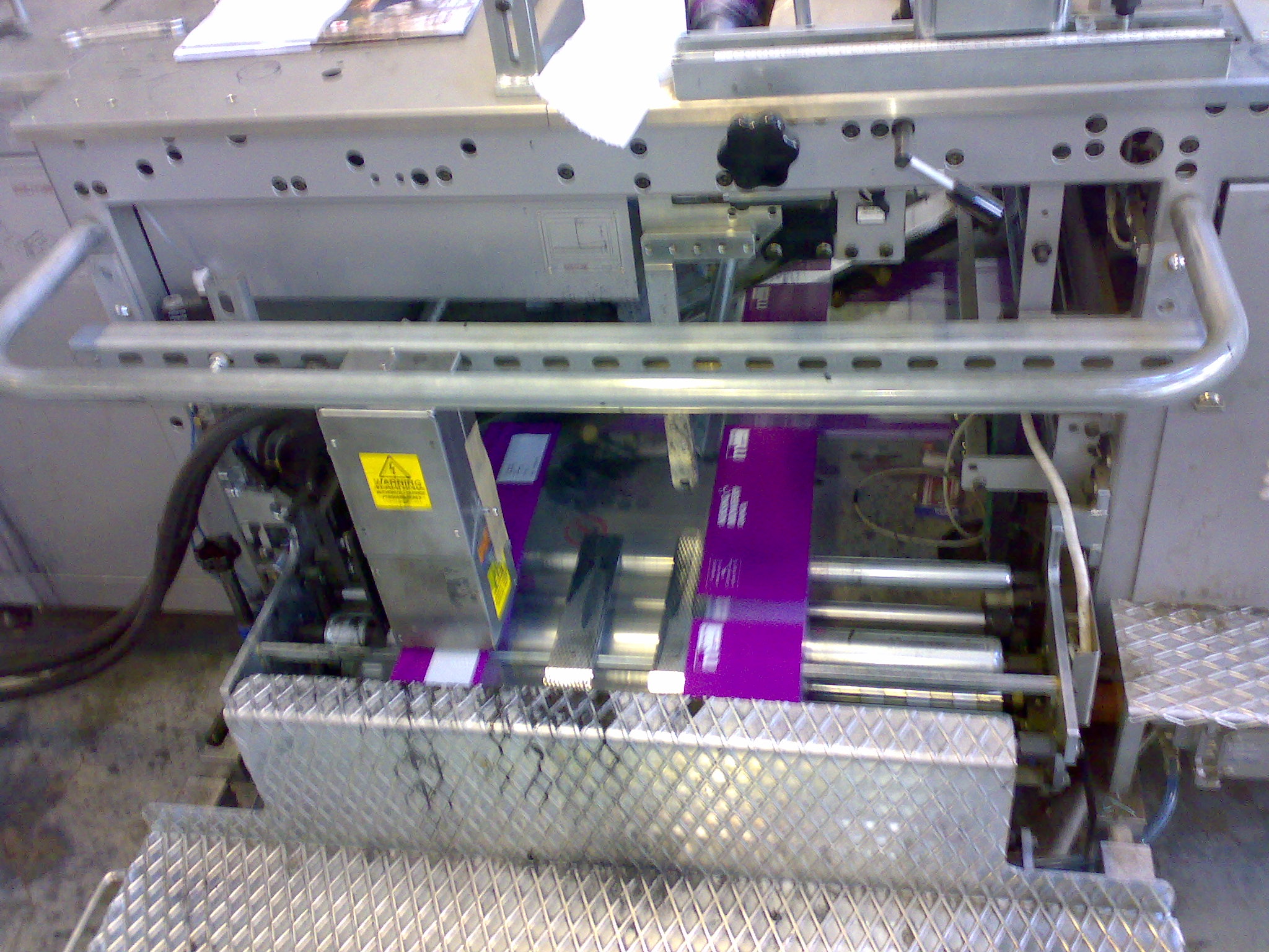 Single head Videojet PrintPro printing onto a Sitma poly wrapper 